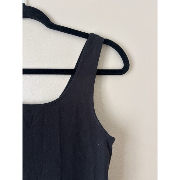 H&M Women’s Black Sleeveless Bodycon Mini Dress Size Large Fitted Party Clubwear - Picture 2 of 5